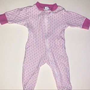 Kissy Kissy 0-3 month footed outfit